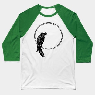 Parrot Perched Circle Baseball T-Shirt